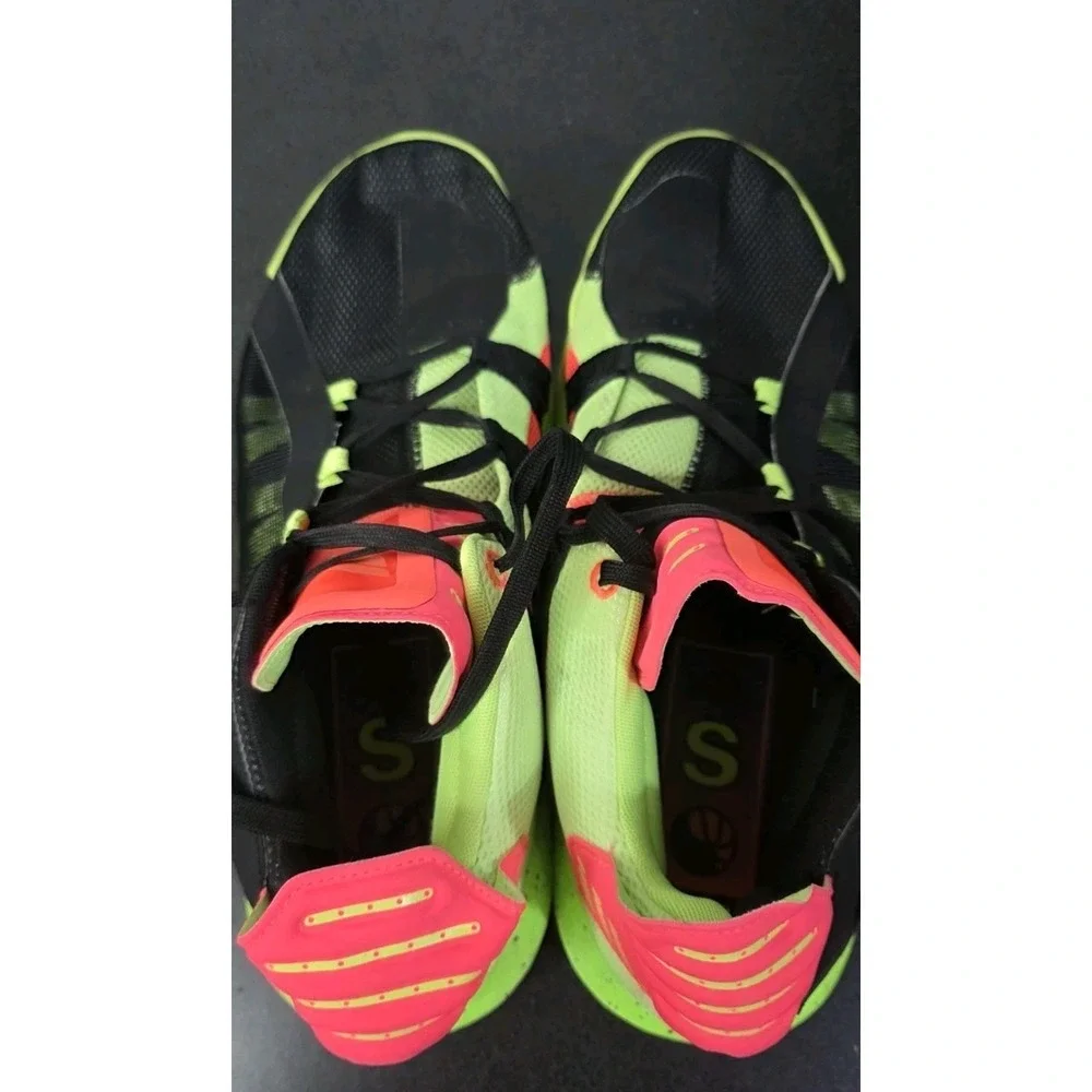 Adidas Dame 6 Men's Basketball‎ Sneaker Green Coral Size 14